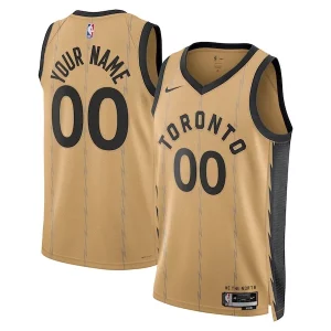 Bonito Increíble Lujoso Toronto Raptors Nike Unisex 2023/24 Custom Swingman Jersey Gold City Edition