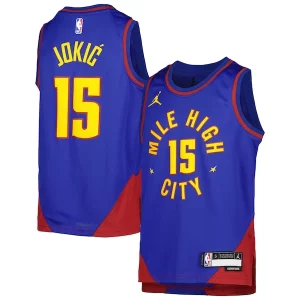 Cool Único Nikola Jokic Denver Nuggets Jordan Brand Youth Swingman Jersey Statement Edition Blue