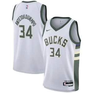 Genial Giannis Antetokounmpo Milwaukee Bucks Nike Youth Swingman Jersey Association Edition White