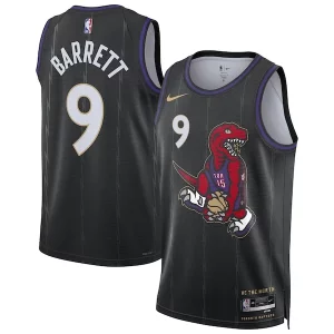 Único RJ Barrett Toronto Raptors Nike Unisex 2024/25 Swingman Player Jersey City Edition Black