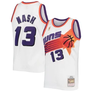Fantástico Delicioso Steve Nash Phoenix Suns 2001/02 Hardwood Classics Swingman Jersey White/Purple