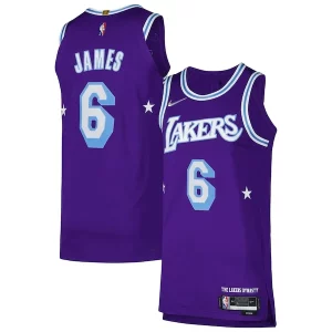 Resistente Versátil Atractivo LeBron James Los Angeles Lakers Nike Authentic Player Jersey City Edition Purple
