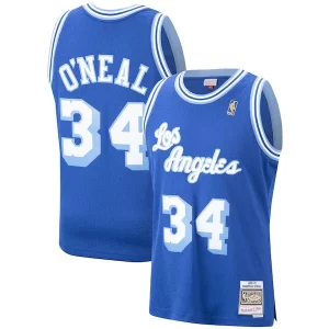 Atractivo Clásico Shaquille O'Neal Los Angeles Lakers Hardwood Classics Swingman Jersey Royal/Purple/Gold