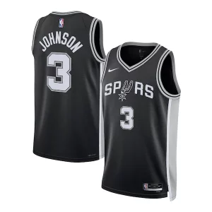 Delicioso Exquisito Comodo Keldon Johnson San Antonio Spurs Nike Unisex Swingman Jersey Icon Edition Black/White