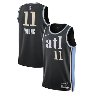 Ideal Trae Young Atlanta Hawks Nike Unisex 2023/24 Swingman Jersey Black City Edition