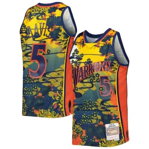 Chulo Baron Davis Golden State Warriors Hardwood Classics Lunar New Year Swingman Jersey Blue