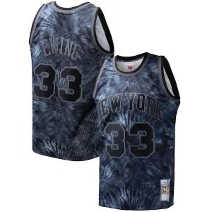 Delicioso Patrick Ewing New York Knicks Hardwood Classics 1991/92 Tie Dye Swingman Jersey Black