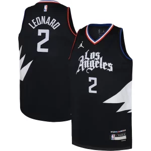 Bonito Sofisticado Kawhi Leonard LA Clippers Jordan Brand Youth Swingman Jersey Statement Edition Black