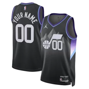 Moderno Utah Jazz Jordan Brand Unisex 2024/25 Custom Swingman Jersey Statement Edition Black