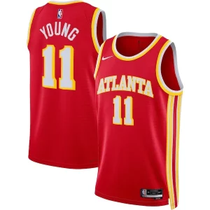 Genial Trae Young Atlanta Hawks Nike Unisex Swingman Jersey Icon Edition Red/White