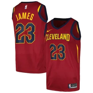 Original Cool Único LeBron James Cleveland Cavaliers Nike Swingman Player Jersey Icon Edition Wine