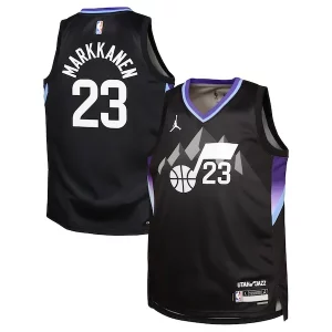 Moderno Lauri Markkanen Utah Jazz Jordan Brand Youth Swingman Jersey Statement Edition Black