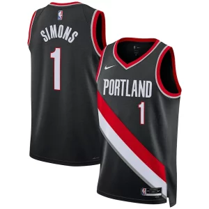 Versátil Sofisticado Clásico Anfernee Simons Portland Trail Blazers Nike Unisex Swingman Jersey Association Edition Black
