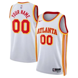 Lujoso Atlanta Hawks Nike Unisex Swingman Custom Jersey White Association Edition