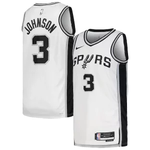 Bonito Único Cool Keldon Johnson San Antonio Spurs Nike Unisex Swingman Jersey Association Edition White/Black