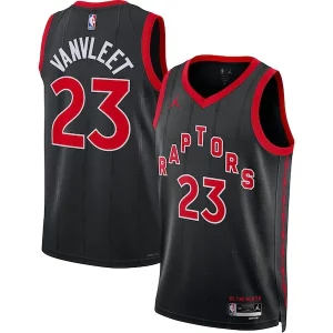 Hermoso Fred VanVleet Toronto Raptors Jordan Brand Unisex Swingman Jersey Statement Edition Black