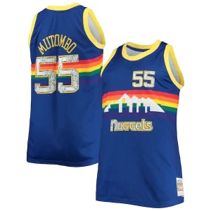 Cool Dikembe Mutombo Denver Nuggets Big & Tall 1991/92 NBA 75th Anniversary Diamond Swingman Jersey Blue