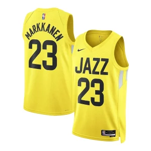 Versátil Elegante Lauri Markkanen Utah Jazz Nike Unisex Swingman Jersey Association Edition Gold