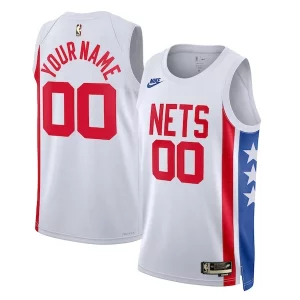 Magnífico Moderno Lujoso Brooklyn Nets Nike Unisex 2022/23 Custom Swingman Jersey Classic Edition White