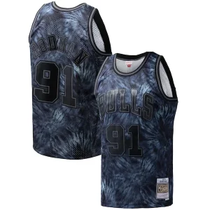 Maravilloso Elegante Dennis Rodman Chicago Bulls Hardwood Classics 1995/96 Tie Dye Swingman Jersey Black