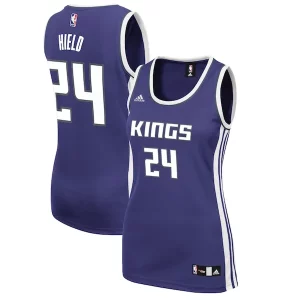 Exquisito Magnífico Buddy Hield Sacramento Kings adidas Women's Road Replica Jersey Purple