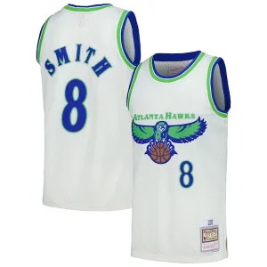 Exquisito Genial Steve Smith Atlanta Hawks Chainstitch Swingman Jersey Cream
