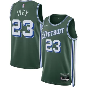 Bonito Clásico Comodo Jaden Ivey Detroit Pistons Nike 2022/23 Swingman Jersey City Edition Green