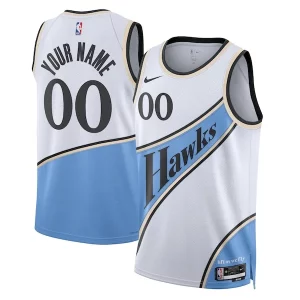 Lujoso Hermoso Atlanta Hawks Nike Unisex 2024/25 Custom Swingman Jersey City Edition White