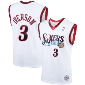 Comodo Allen Iverson Philadelphia 76ers Hardwood Classics Swingman Jersey White/Royal