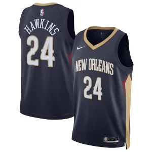 Fantástico Jordan Hawkins New Orleans Pelicans Nike Unisex Swingman Jersey Icon Edition Navy