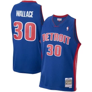 Resistente Bonito Rasheed Wallace Detroit Pistons 2003/04 Hardwood Classics Swingman Jersey Royal