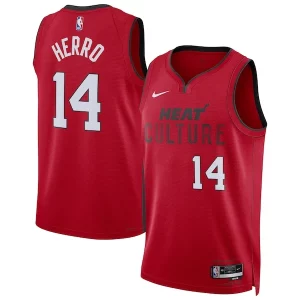 Atractivo Elegante Encantador Tyler Herro Miami Heat Nike Unisex 2024/25 Swingman Player Jersey City Edition Red