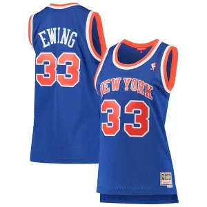 Perfecto Resistente Patrick Ewing New York Knicks Women's 1991/92 Hardwood Classics Swingman Jersey Blue