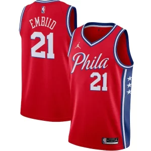 Moderno Joel Embiid Philadelphia 76ers Jordan Brand 2020/21 Swingman Jersey Statement Edition Red