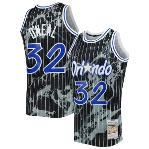Fantástico Perfecto Shaquille O'Neal Orlando Magic 1994/95 Hardwood Classics Marble Swingman Jersey Black