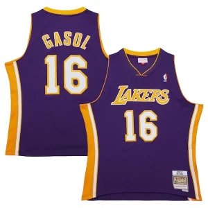 Moderno Pau Gasol Los Angeles Lakers 2009/10 Hardwood Classics Swingman Jersey Purple