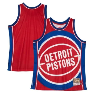 Robusto Detroit Pistons Hardwood Classics Blown Out Fashion Jersey Red