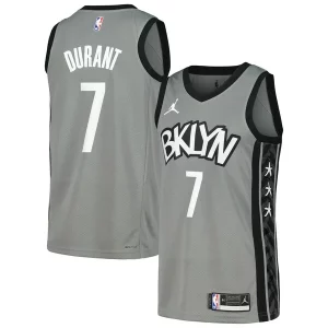 Maravilloso Clásico Original Kevin Durant Brooklyn Nets Nike Swingman Player Jersey Statement Edition Gray/Blue