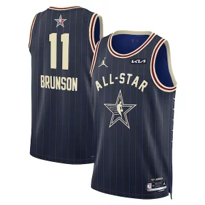 Robusto Exquisito Cool Jalen Brunson Jordan Brand Unisex 2024 NBA All Star Game Swingman Jersey Navy