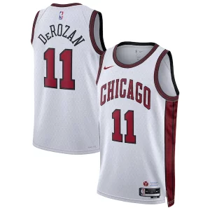 Magnífico Estupendo Original DeMar DeRozan Chicago Bulls Nike Unisex 2022/23 Swingman Jersey City Edition White