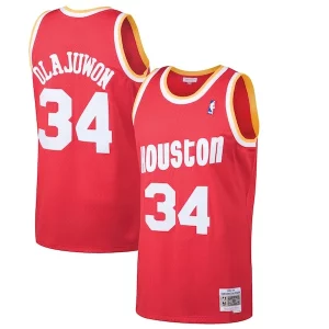 Ideal Hakeem Olajuwon Houston Rockets 1993/94 Hardwood Classics Swingman Jersey Red