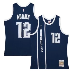 Original Perfecto Steven Adams Oklahoma City Thunder 2015/16 Hardwood Classics Alternate Swingman Jersey Navy