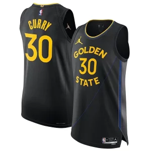Genial Stephen Curry Golden State Warriors Jordan Brand 2024/25 Authentic Jersey Statement Edition Black