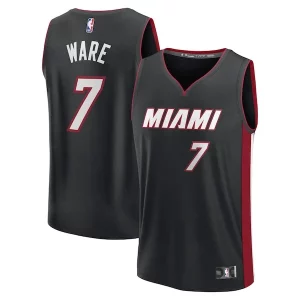 Maravilloso Increíble Kel'el Ware Miami Heat Youth Fast Break Replica Player Jersey Icon Edition Black