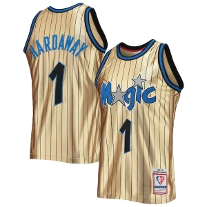 Práctico Penny Hardaway Orlando Magic 75th Anniversary 1993/94 Hardwood Classics Swingman Jersey Gold