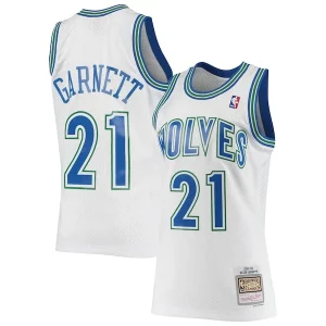 Versátil Kevin Garnett Minnesota Timberwolves 1995/96 Hardwood Classics Swingman Jersey White