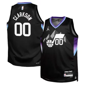 Hermoso Elegante Jordan Clarkson Utah Jazz Jordan Brand Youth Swingman Jersey Statement Edition Black