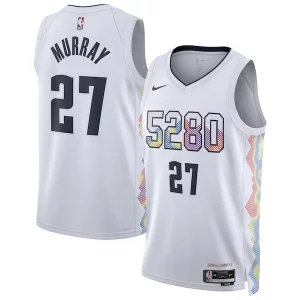 Versátil Magnífico Genial Jamal Murray Denver Nuggets Nike Unisex 2024/25 Swingman Player Jersey City Edition White