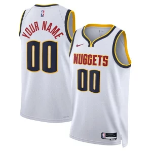 Lujoso Hermoso Denver Nuggets Nike Unisex Swingman Custom Jersey White Association Edition