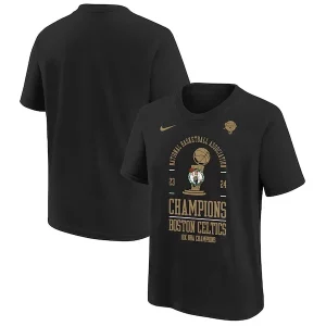 Genial Bonito Fantástico Boston Celtics Nike Youth 18 Time NBA Finals Champions Locker Room T Shirt Black